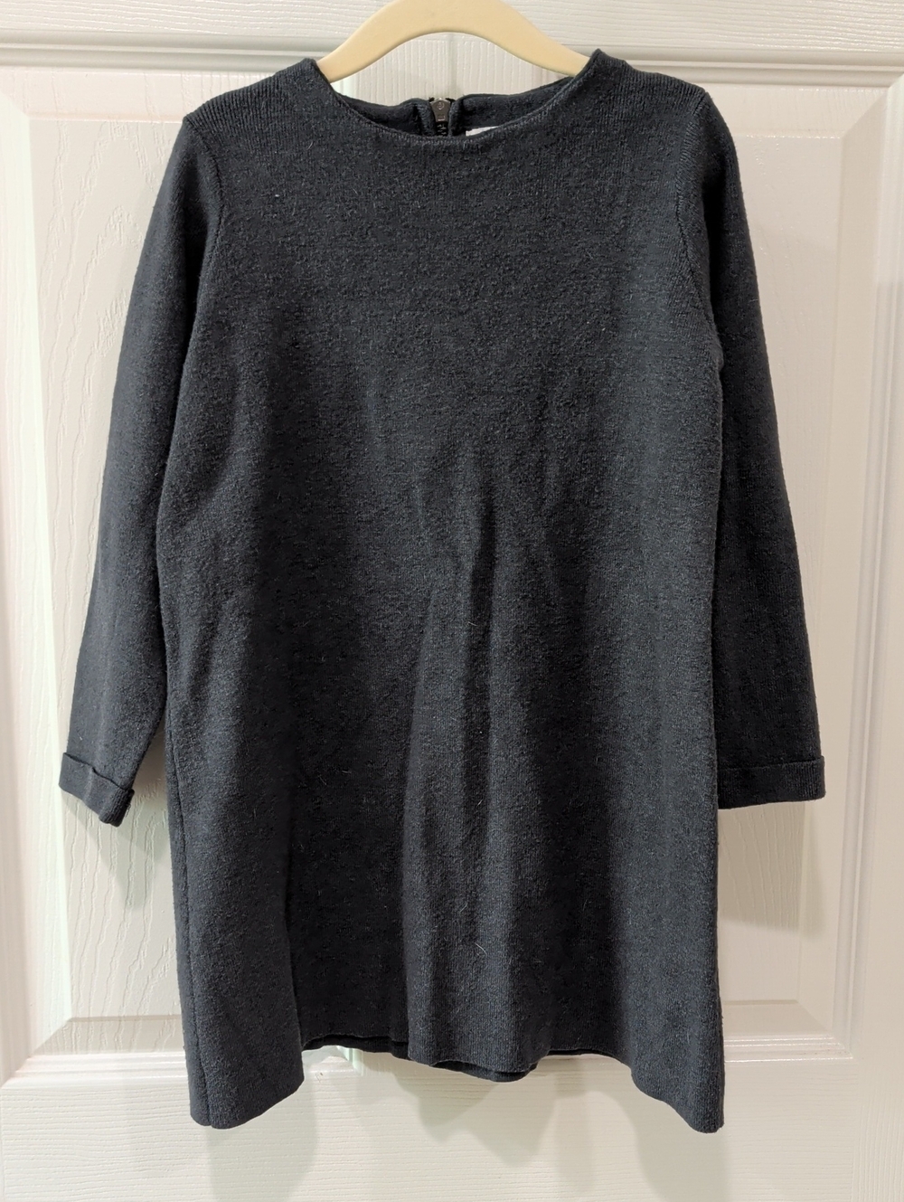 Zara Black Long-Sleeve Casual Kids Dress